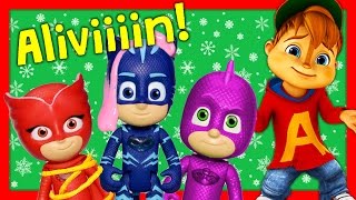 Alvin Does Silly Winter Jokes with the PJ Masks and Zootopia Friends