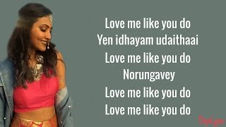 Ellie Goulding - Love Me Like You Do | Hosanna (Vidya Vox Mashup Cover)(Lyrics)