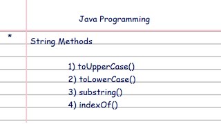 Java String Methods | Java String Tutorial with Examples