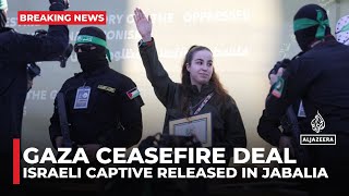 Gaza ceasefire deal: Israeli female soldier released in Jabalia