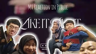 BIKIN REACTION SESEKALI LAH SAMA LOCKEY || MV REACTION IN PUBLIC || SECRET NUMBER - LIKE IT LIKE IT