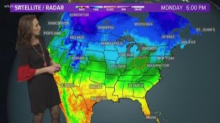 6 p.m. weather forecast for November 5, 2018