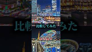 千代田区VS名古屋市比べてみた！流石千代田区経済強すぎる👏(・_・) #都市対決 #都市比較