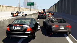 Top 10 Highway Car Crashes #3 - BeamNG.drive