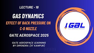 Lecture 18: Effect of Back Pressure on C-D Nozzle | Underexpansion & Overexpansion|GATEAerospace2025