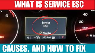 What Does Service ESC Mean, causes, Fix, and Reset for Chevy