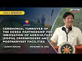 Ceremonial Turnover of the KOPIA Greenhouses and Postharvest Facilities (Speech) 11/29/2024