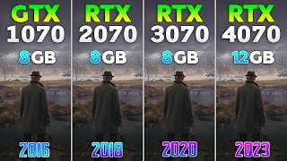 GTX 1070 vs RTX 2070 vs RTX 3070 vs RTX 4070 - Test in 8 Games