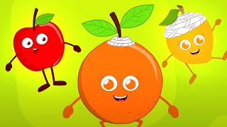 Ten Little Fruits | Nursery Rhymes Songs and Kids Song | Fruits Song | Funny Cartoon Videos