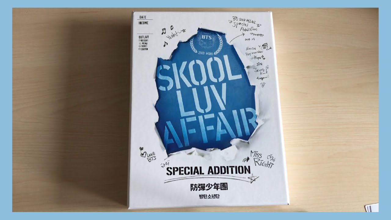 Unboxing BTS 방탄소년단 Skool Luv Affair (Special Addition) Album - YouTube