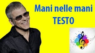 Michele Zarrillo-Mani nelle mani (testo in italiano) SANREMO 2017