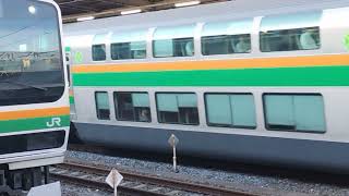 E233系3000番台・E231系1000番台コツE-01編成+コツS-12編成大宮駅発車