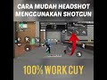 dijamin bisa❗cara headshot menggunakan shotgun free fire shorts short