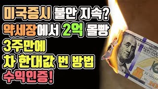 미국증시 하락장에서 차 한대값 번 방법 \u0026 수익 공개!