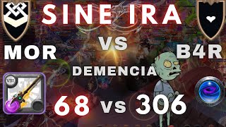 (68 vs 306) SINE IRA vs [MOR] + [B4R] + Demencia | +300 kills | Albion online ZvZ