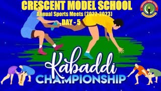 Kabaddi | CMS Annual Sports Meet 2022-23 | Boys Kabaddi between in All house | Red house winner