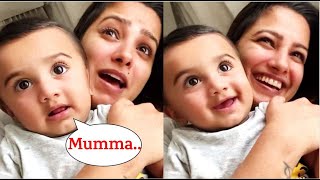 Awww! Anita Hassnandani Son's Aarav FIRST TIME Calling Mumma
