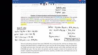 Chapter 11  Project Analysis And Evaluation Video Problems