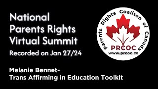 PRCOC Summit - 2 of 8 - Melanie Bennet, Trans-Affirming Toolkit for Ontario Educators