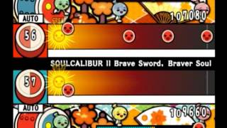 【太鼓の達人 TDM】SOULCALIBUR Ⅱ Brave Sword, Braver Soul(ソウルキャリバーⅡ)（かんたん・２人用譜面）【オート動画】