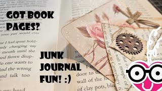 GOT BOOK PAGES?! AWESOME IDEAS for Junk Journals! The Paper Outpost!