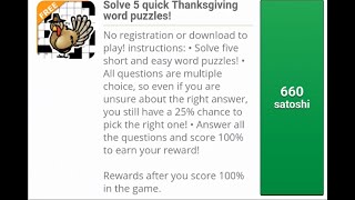 Thanksgiving word puzzles
