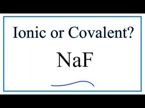 Is NaF covalent bond?