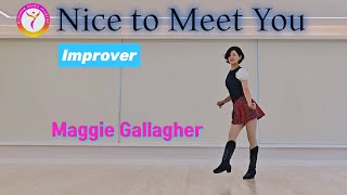 Nice to Meet You -Line dance /Improver/Maggie Gallagher (UK) #부천라인댄스 #블라썸라인댄스 (확장이전오픈이벤트)