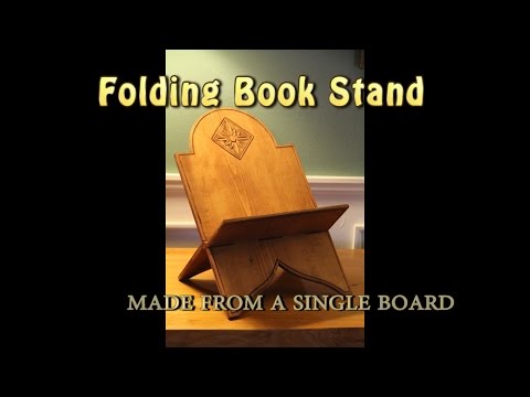 Learn how to make a Wooden Book Stand from a single board. Learn how to make a Wooden Book Stand from a single board.