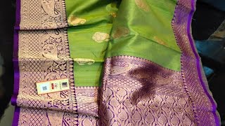 latest tusser silk sarees with antique zari