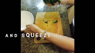 Making Spinach Namul with Soo