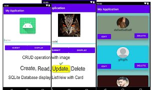 Android Studio CRUD operation | #3 | Update SQLite data into database with image