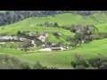 Rolling green hills seen from Mount Diablo State Park - California