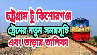 চট্রগ্রাম টু কিশোরগঞ্জ ট্রেনের সময়সূচি এবং ভাড়ার তালিকা | Chittagong To Kishoreganj Train Schedule