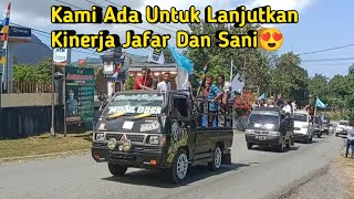 Pawai Terbesar Di Seputaran Kota Ende, Jafar-Sani Garda Terdepan Lanjutkan program Pembangunan