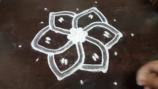 Simple \u0026 Easy Kolam With 3 to2 Interlaced Dots/Rangoli/மிக எளிய கோலம் 3 முதல் 2 வரை   இடைப்புள்ளி