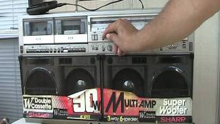 Sharp Gf-777Z GF-777 GF 777 Boombox spin music close-up Sold ebay