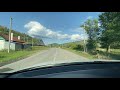 driving from minyar to sim. chelyabinsk region. southern urals. russia