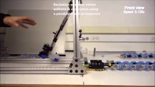 Metamaterials with amplitude gaps for elastic solitons