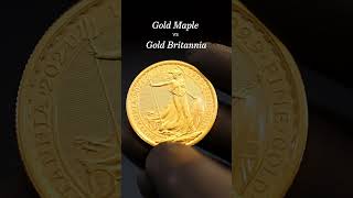 Gold Maple vs. Gold Britannia. Which would you pick? #apmex #gold #goldcoin #goldmaple #britannia