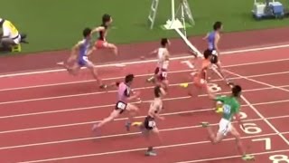 2015関東高校陸上　北関東男子 100m 準決勝1組