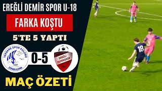 Tersanespor U-18 / Ereğli Demir Spor U-18: 0-5 MAÇ ÖZETİ ( ³ Nisan ²⁰²³ )