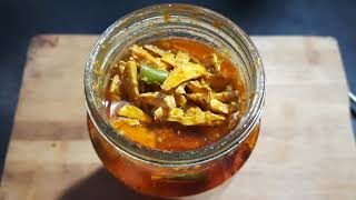 आंबा हल्दी, अदरक,हरि मिर्च का अचार/AAMBA HALDI, ADRAK, HARI MIRCH KA ACHAAR