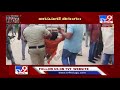 bjp activists protest in jangaon over double bedroom houses issue tv9