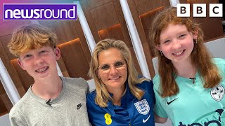 England's Sarina Wiegman on how football can be more accessible for deaf fans? | Newsround