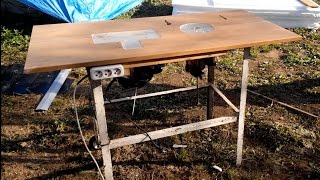 Простейший циркулярно-фрезерный стол DIY. Или как нарушить все правила охраны труда.