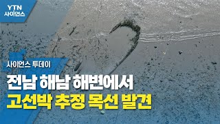 전남 해남 해변에서 고선박 추정 목선 발견 / YTN 사이언스
