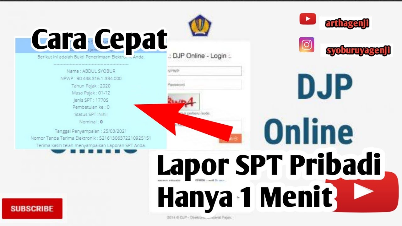 Tutorial Efiling 2022 Cara Lapor SPT Tahunan Pribadi - YouTube