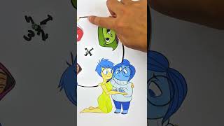 Which one is real face of joy from insideout 2 #viral #art #insideout2 #shorts