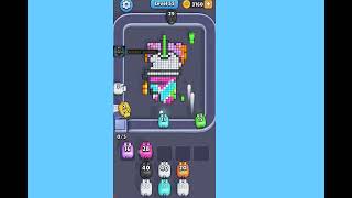 Pixel Flow Level 55. Walkthrough Gameplay